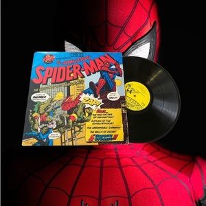 VTG 1974 marvel spiderman the invasion of dragon-men vol 2 vinyl record album